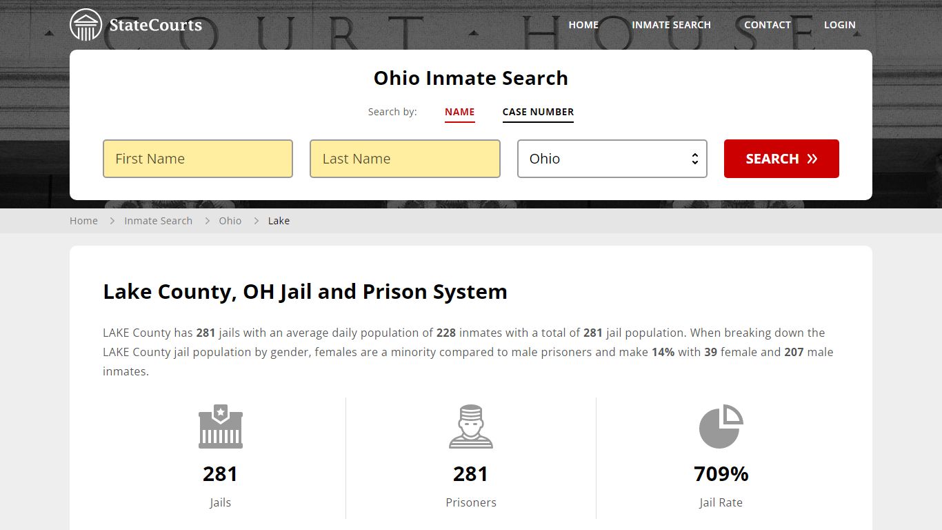 Lake County, OH Inmate Search - StateCourts